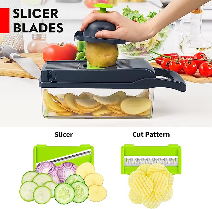 Vegetable Cutter, Chopper and Slicer